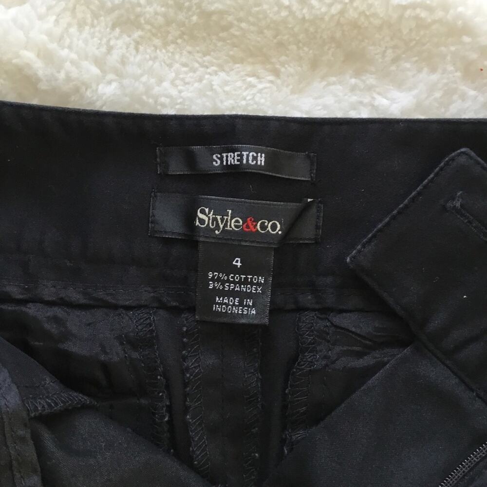 Style & Co. Black Stretch Bermuda Shorts - Picture 11 of 14